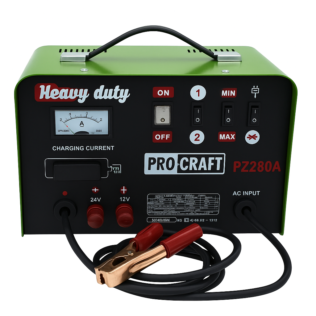 Пуско зарядний апарат ProCraft PZ280A NEW 1000 Вт 12/24 В (29882982)