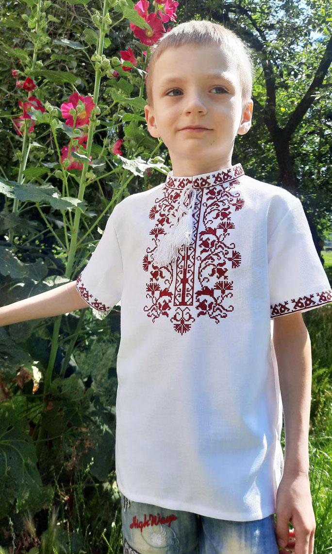 Вишиванка для хлопчика Вишиваночка р. 146 Білий (717-2к) - фото 4 Вишиванка для хлопчика Вишиваночка р. 146 Білий (717-2к) - фото 4