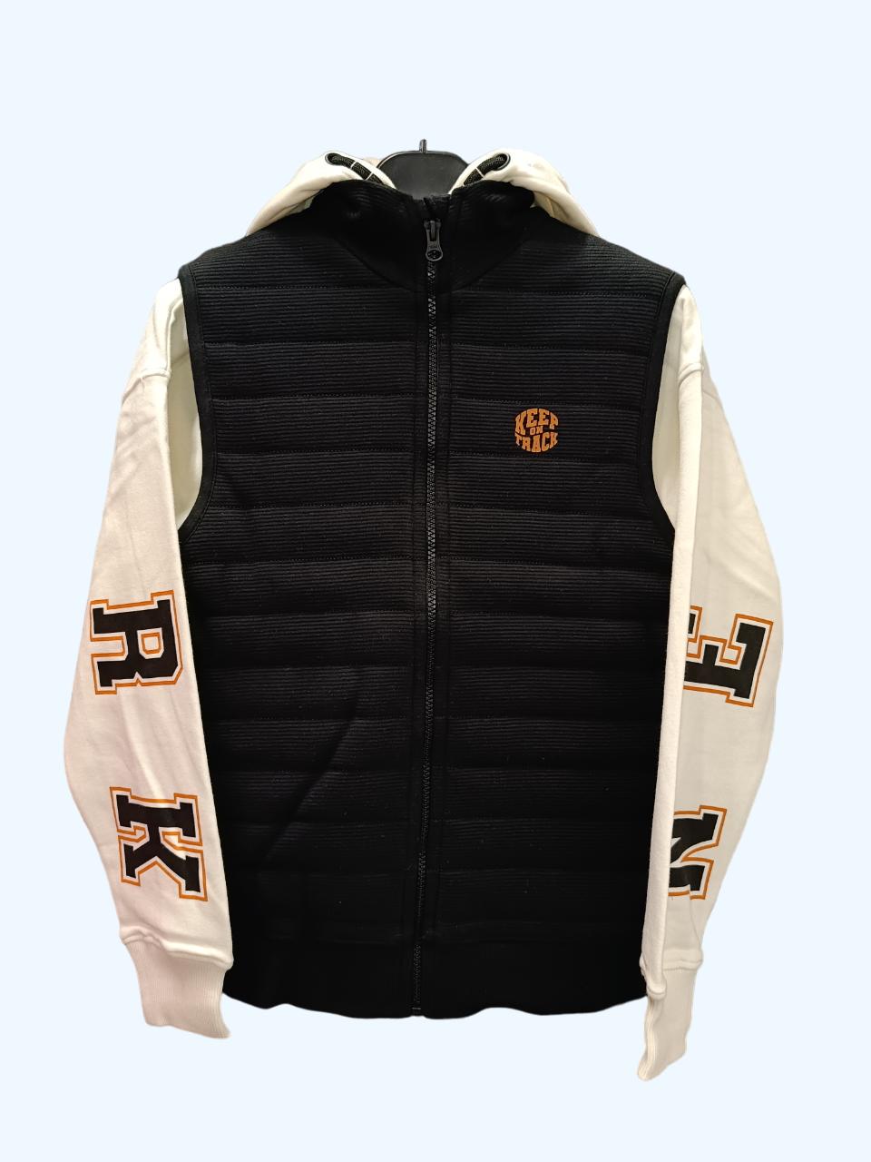 Худі утеплене з жилеткою для хлопчика C&A 146 см Білий з чорним (0054)