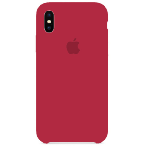 Чехол SIlicone Case для iPhone X/XS Protective Matte Red Raspberry