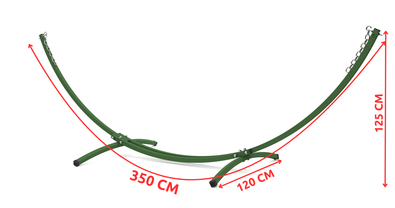 Стійка для двомісного гамака WCG металева з кріпленням для дому/дачі/саду Зелений (WCGR-GN1) - фото 11 Стійка для двомісного гамака WCG металева з кріпленням для дому/дачі/саду Зелений (WCGR-GN1) - фото 11