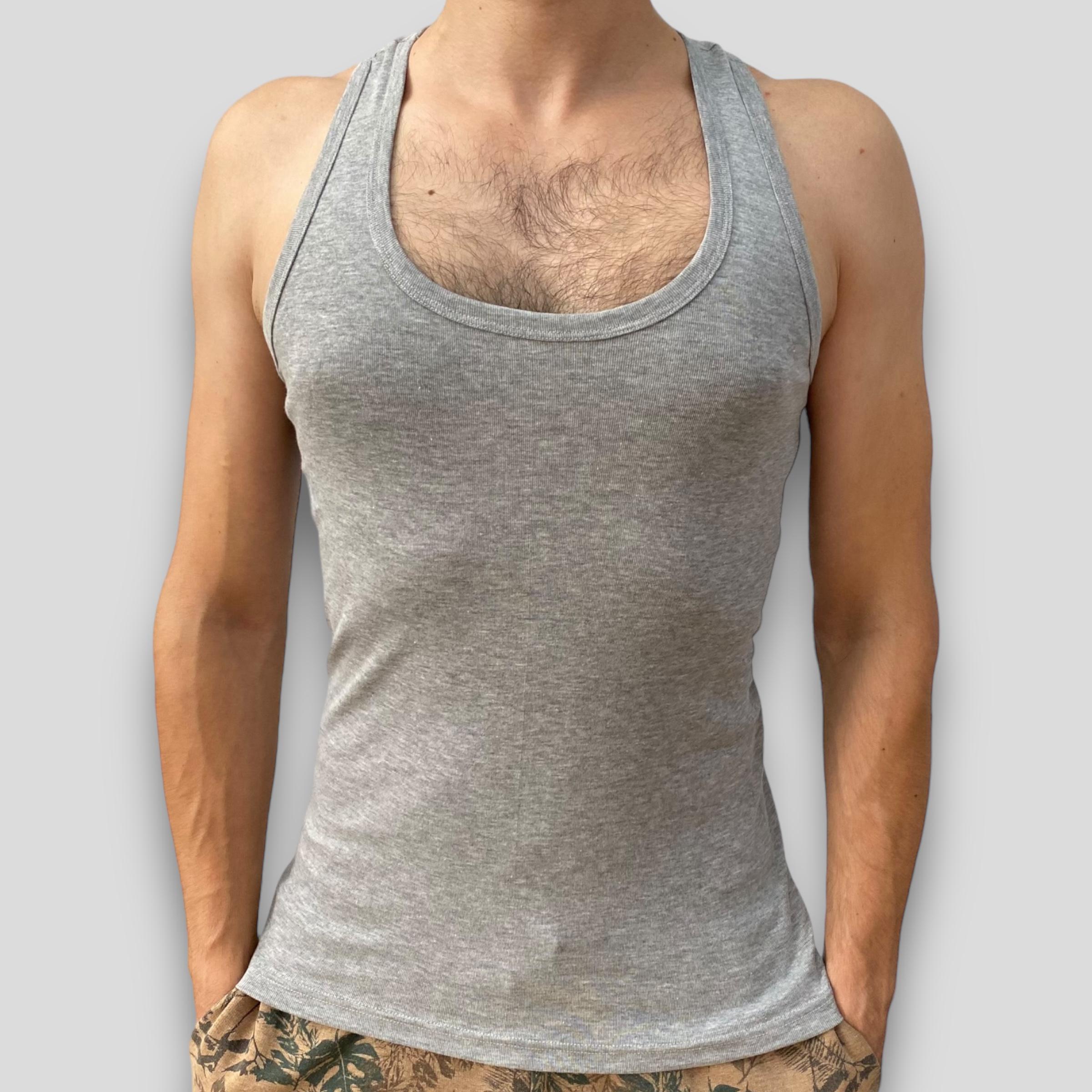 Майка борцовка мужская Namaldi XL Серый (133-Grey)