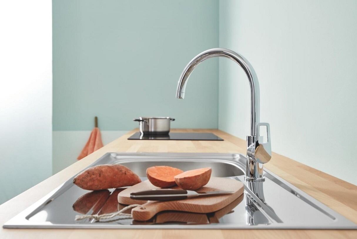 Набір змішувачів для ванни та кухні Grohe Bau Loop 4в1 (UA123225K3) - фото 6