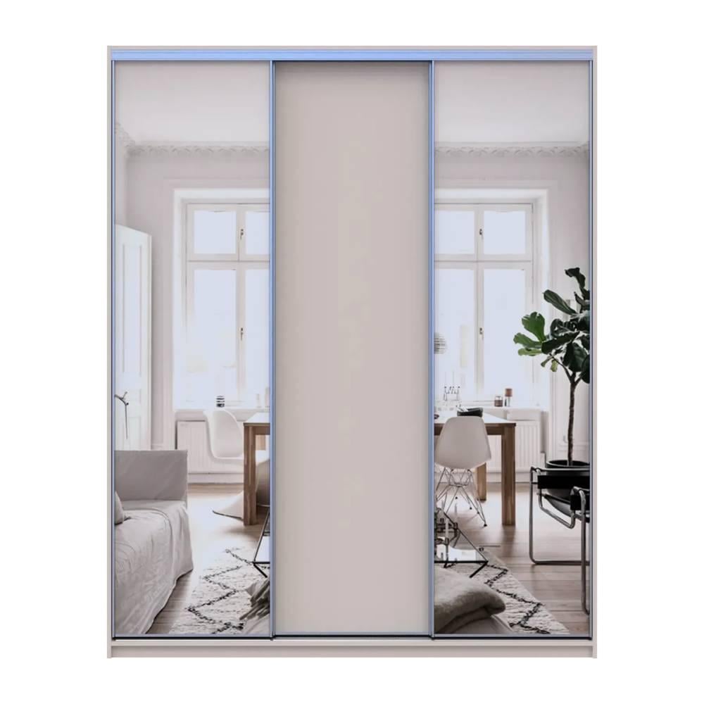 Шкаф-купе Doros Сити Лайт 1 ДСП/2 зеркала 180х60х225 см Кашемир (80736368)