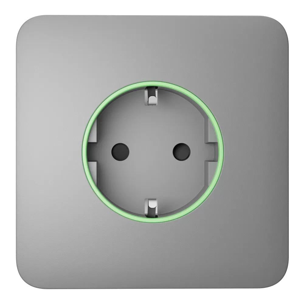 Фронтальная панель Ajax SoloCover ASP для умной розетки type F 55 Fog (26-00350)