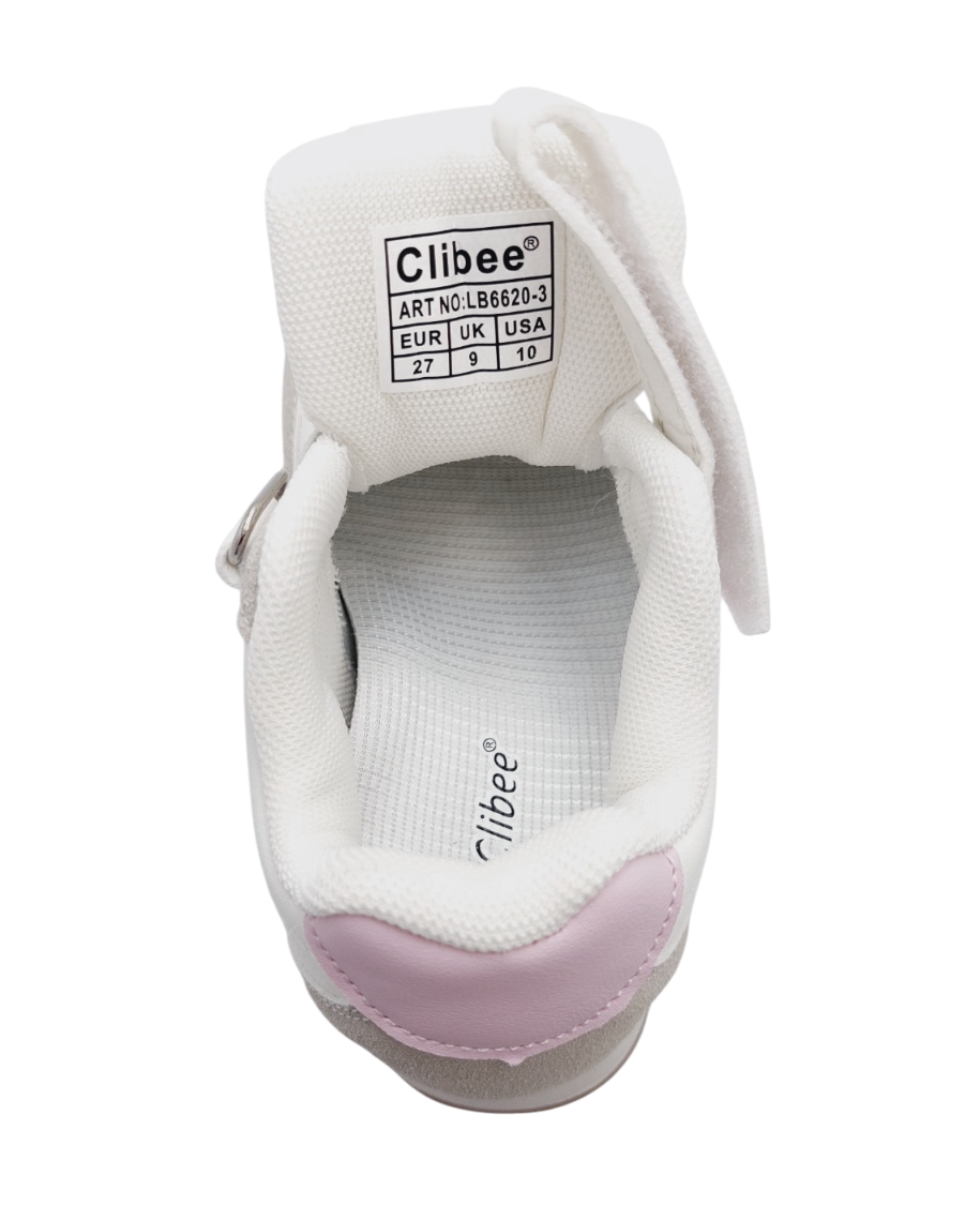 Кросівки для дівчаток Clibee LB66206/30 р. 30 Молочний - фото 4 Кросівки для дівчаток Clibee LB66206/30 р. 30 Молочний - фото 4