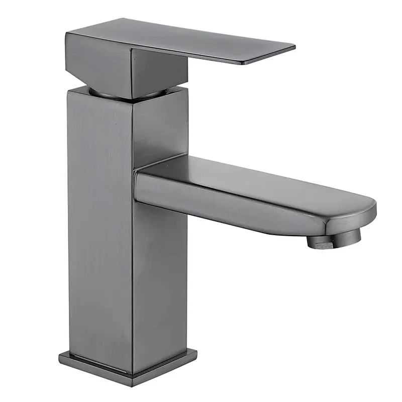 Смеситель для умывальника MIXXUS KUB-001 из нержавеющей стали SUS304 Graphite (MI6093)