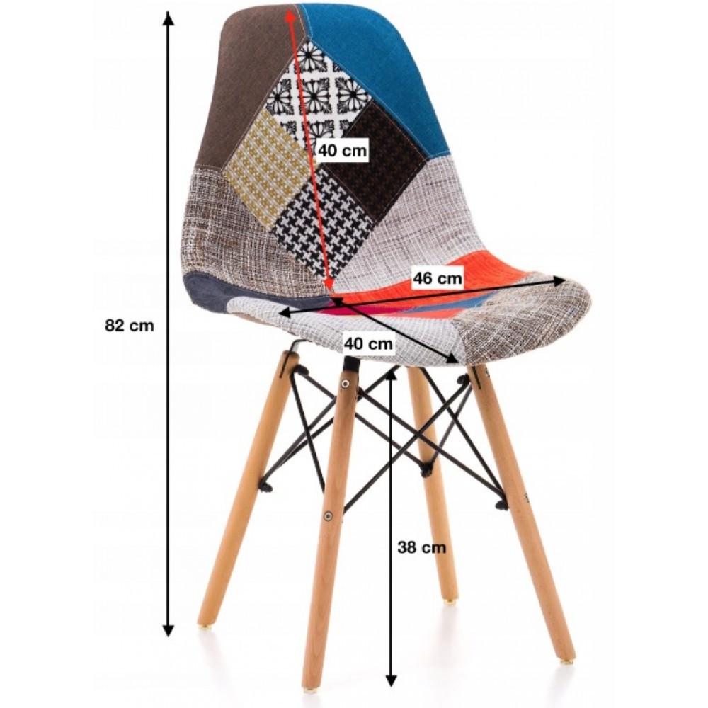 Стул для кухни обеденный Bonro В-439 PW01 PATCHWORK (42300080) - фото 8