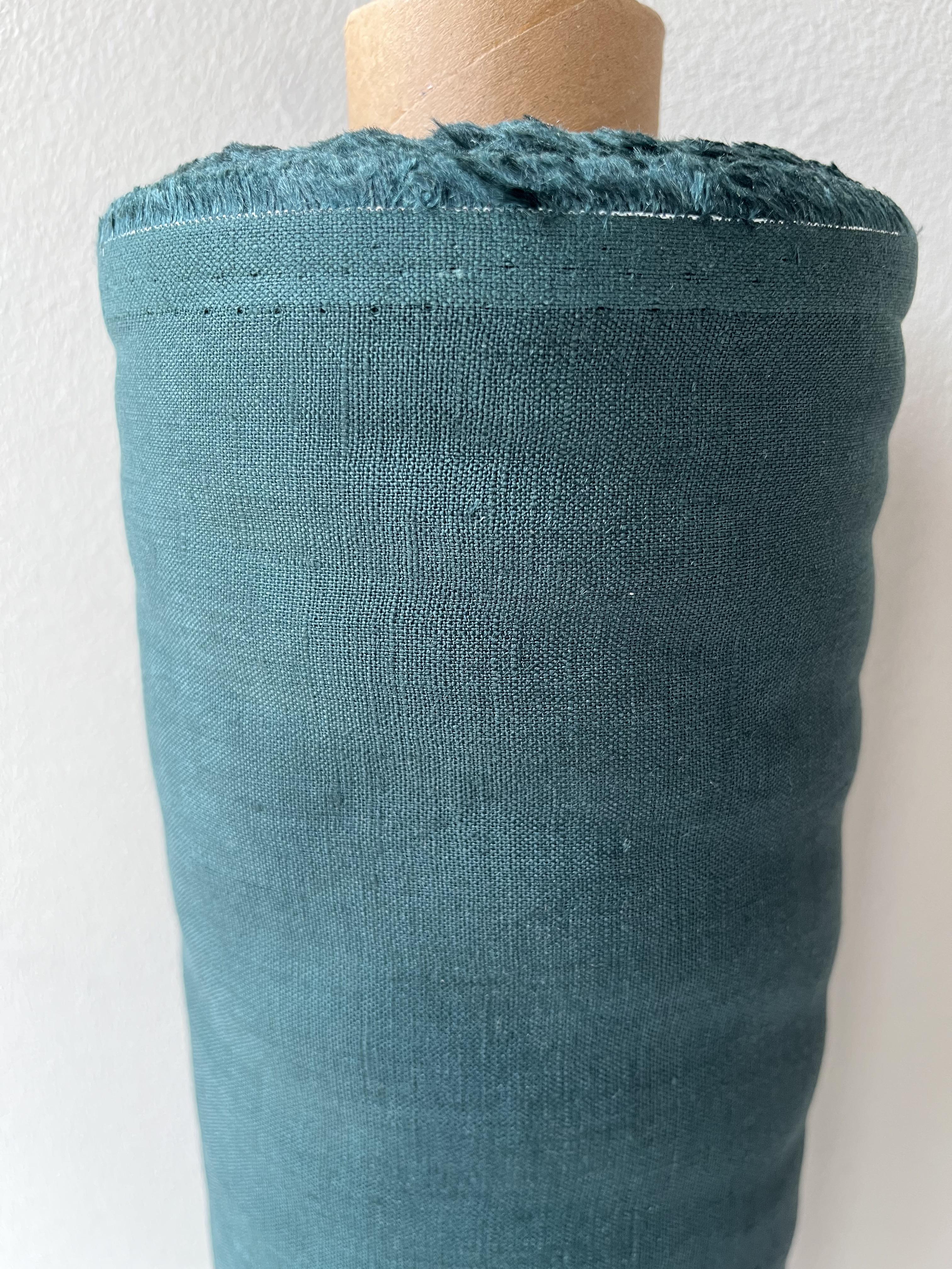 Ткань рубашечно-платья Linen Plus 100% лен 143 см 1330 Изумрудный - фото 4 Ткань рубашечно-платья Linen Plus 100% лен 143 см 1330 Изумрудный - фото 4