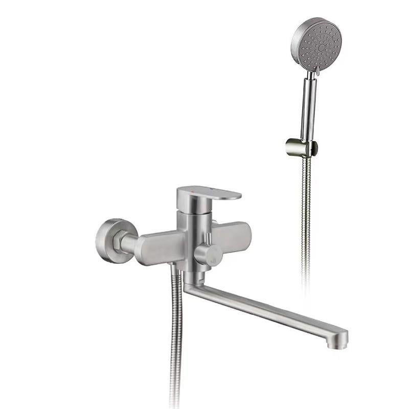 Смеситель для ванны Zerix LEB-006 Euro из нержавеющей стали SUS304 (ZX4808)