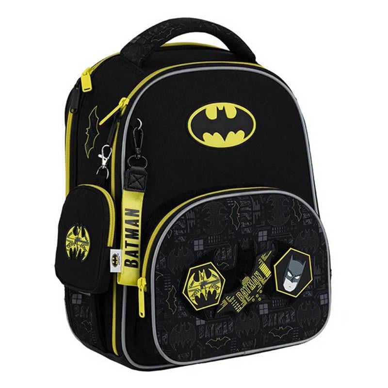 Школьный рюкзак каркасный KITE Education 556 DC Batman 12 л Черный (DC25-556M)