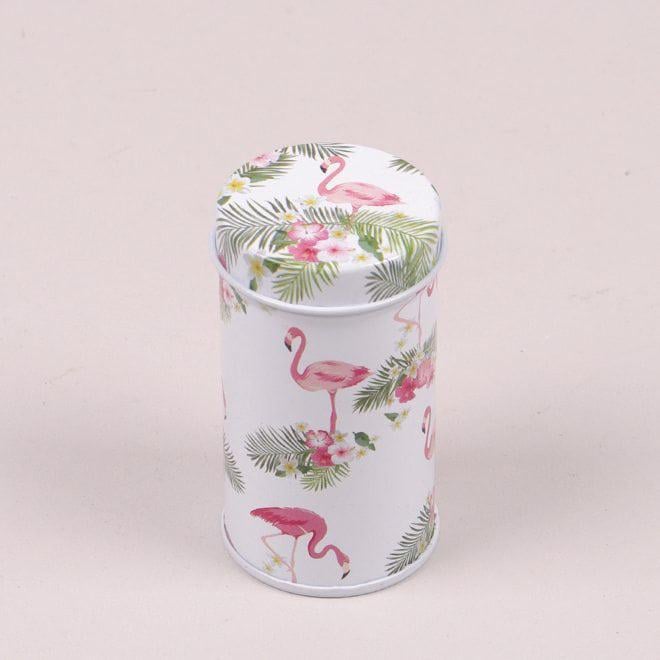 Коробочка металлическая Flora Фламинго для хранения мелочей (25246)