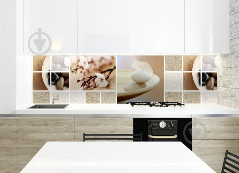 Наклейки кухонный фартук  Zatarga Охра 650х2500 мм Бежевый (z180143)