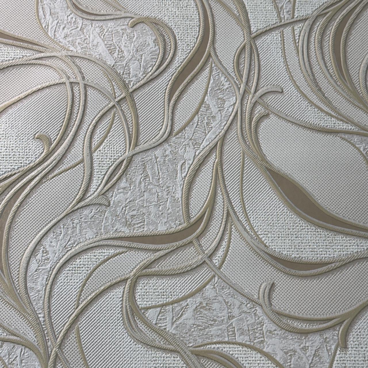 Обои виниловые на бумажной основе Славянские обои 10,05х0,53 м Бежевый (5745-02)