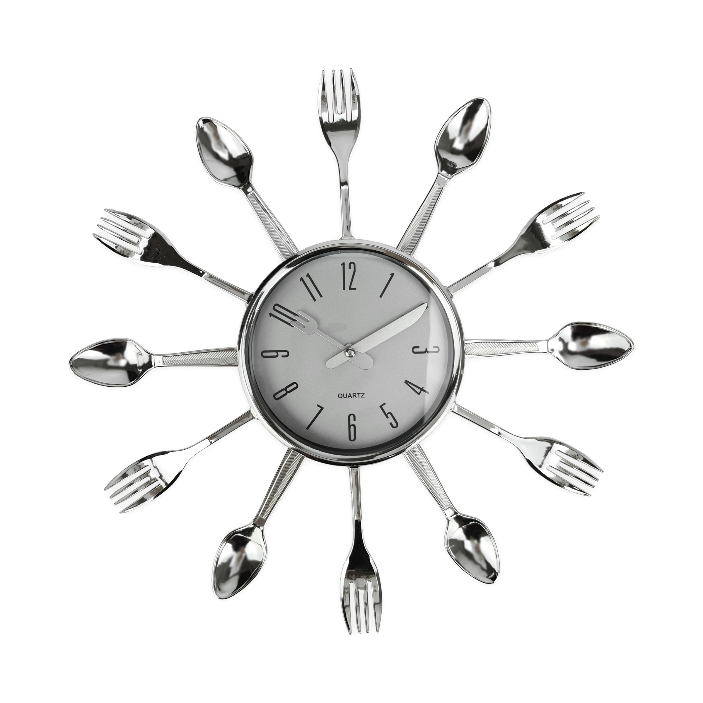 Часы настенные на кухню Ложки/вилки 37 см (CLN-075)