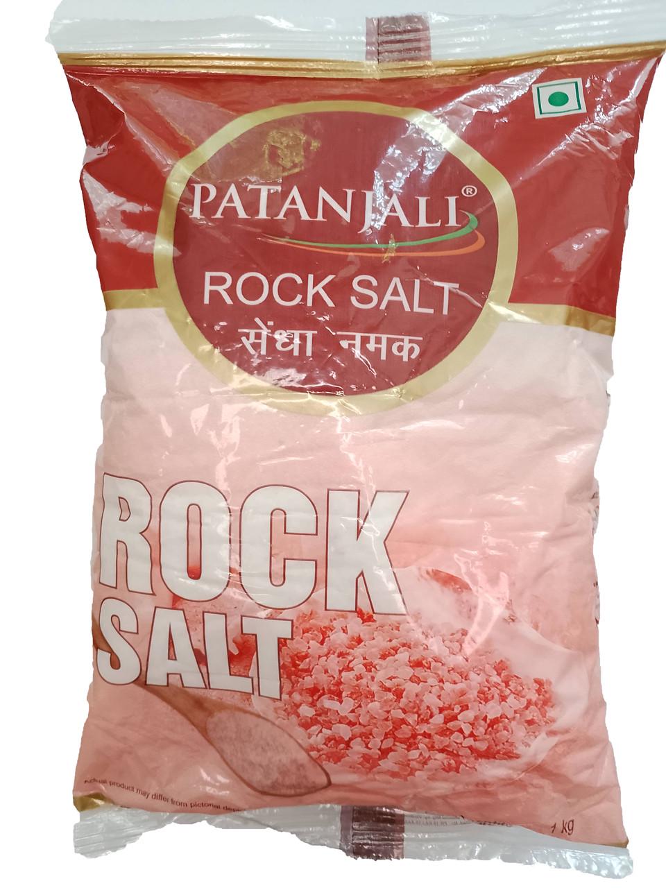 Кухонная соль PATANJALI ROCK SALT гималайская розовая патанжави 1 кг (2632385643)