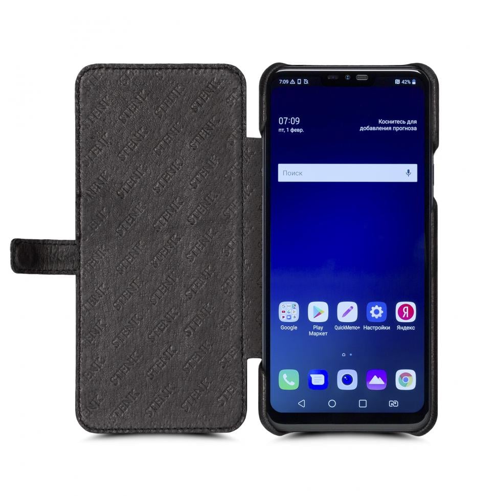 Чехол книжка Stenk Premium для LG G7 Fit Черный (64278)