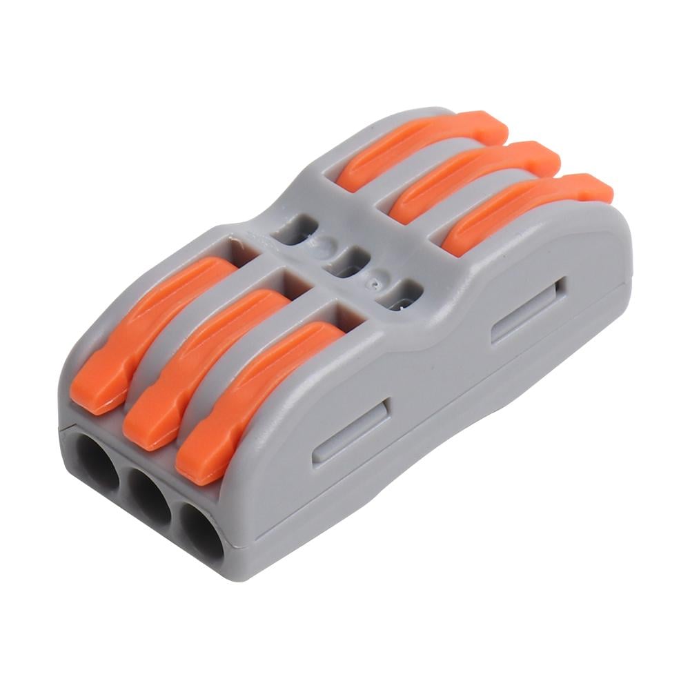 Клема швидкого монтажу Prolum RT-423 ПВХ ділима прохідна 6 гнізд (503067) Клема швидкого монтажу Prolum RT-423 ПВХ ділима прохідна 6 гнізд (503067)