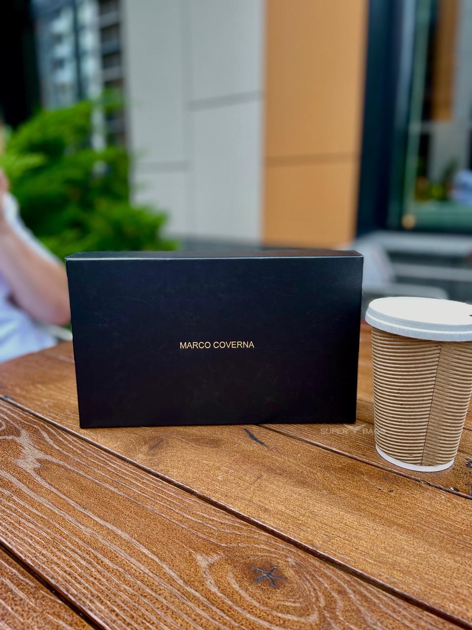 Кошелек-клатч Marco Coverna на молнии с блоком под карты из натуральной кожи Коричневый (MC086-5901С) - фото 4