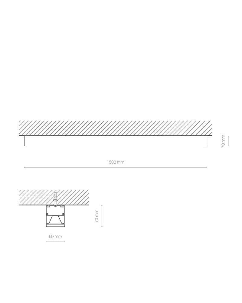 Линейный светильник Nowodvorski 10207 Cl Hall Pro LED 40W 4000К 5540Lm (2229959313) - фото 3