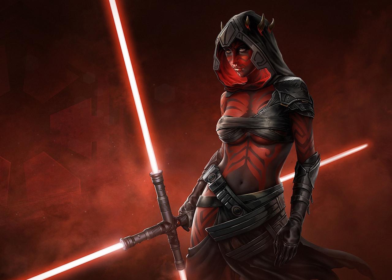Картина GeekLand Star Wars девушка ситх (SW.09.069)