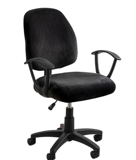 Чехол для компьютерного кресла Slavich спинка/сиденье велюр 38х52 см Черный