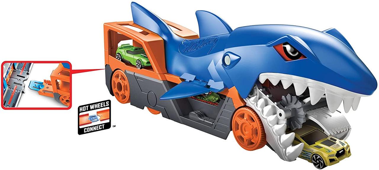 Набор игровой Hot Wheels Shark Chomp Transporter (GVG36) - фото 4