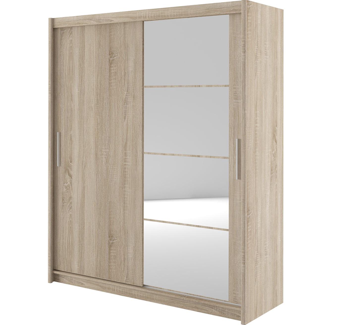 Шафа-купе з двома дверима Gerbor Маріо 200х160х61 см Дуб Тахо