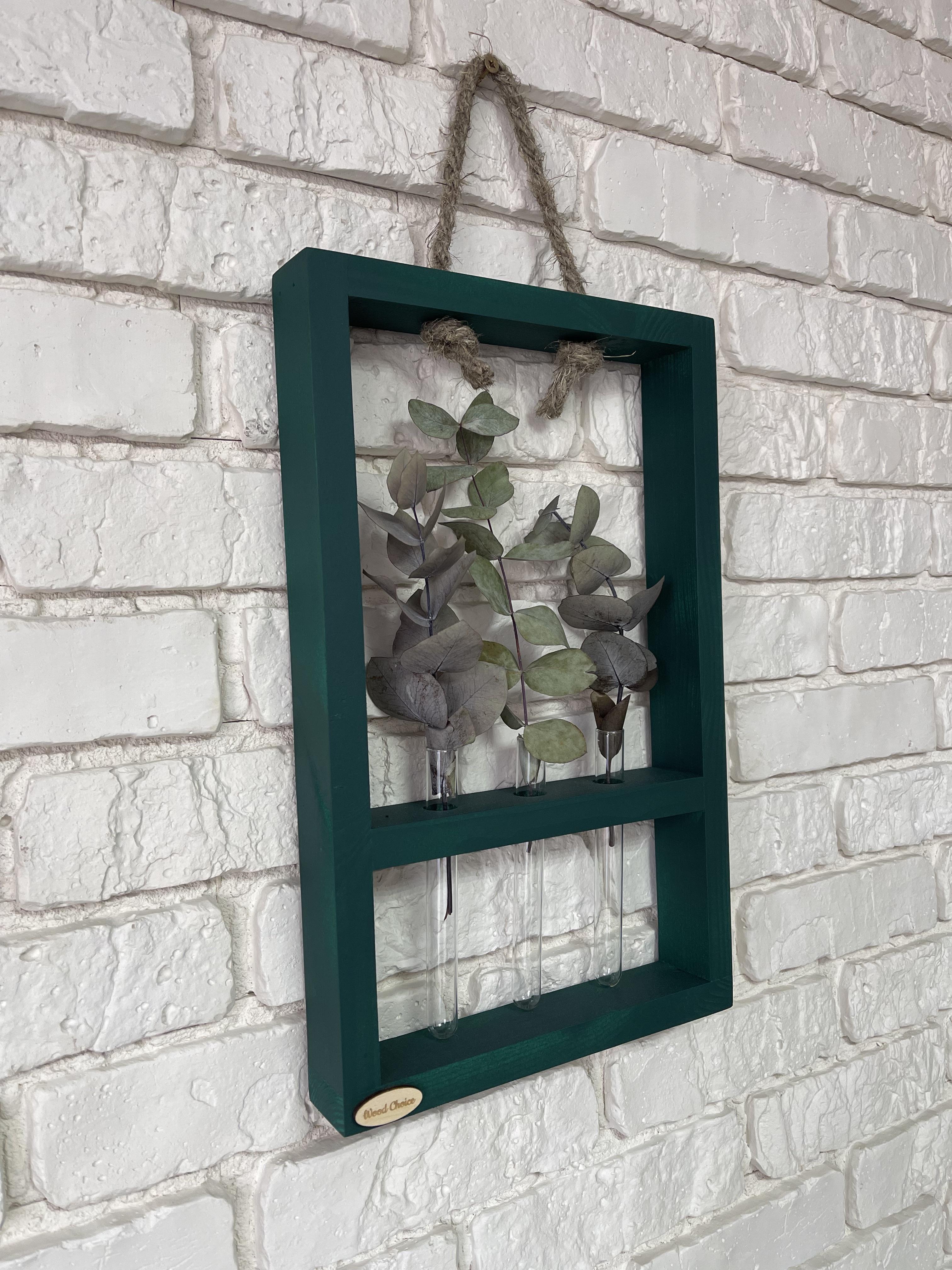 Подставка с колбами для цветов 25х40 3 шт. Зеленый - фото 2