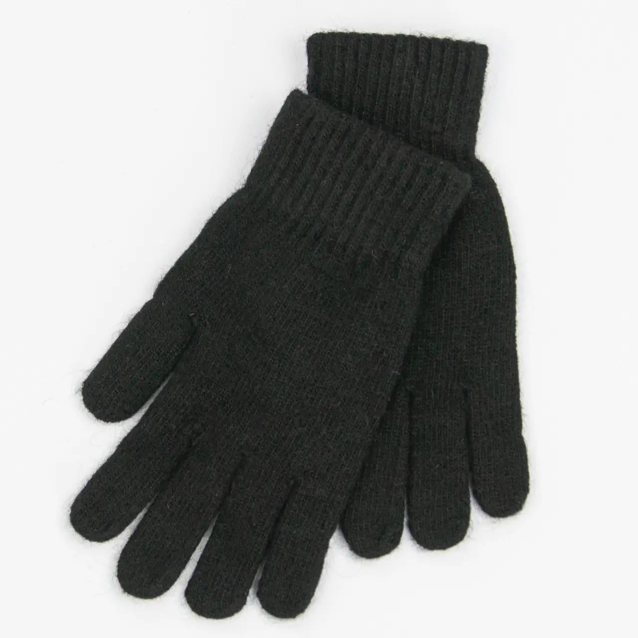 Перчатки мужские ангоровые S Черный (21-5-25)