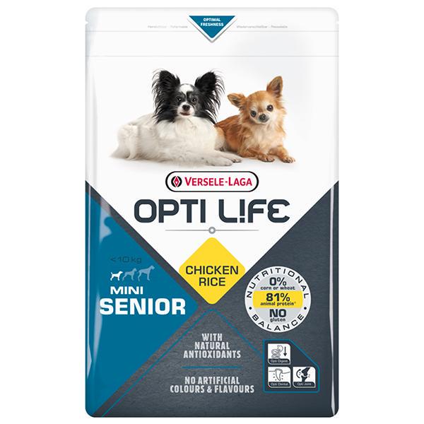 Корм сухой Opti Life Senior Mini для пожилых собак мини и малых пород 2,5 кг
