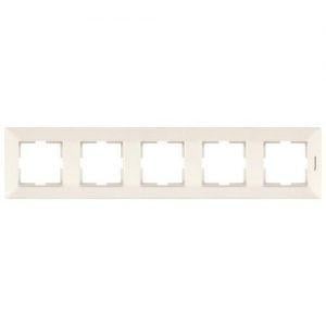 Рамка Panasonic Arkedia Slim 5-ая горизонтальная Кремовый (13633-е) - фото 1