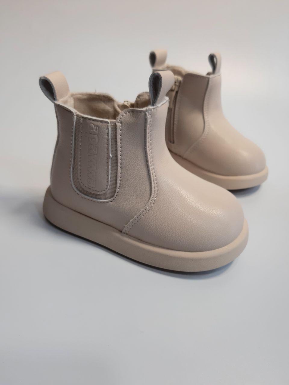Ботинки для девочки Apawwa р. 21 13 см Бежевый (1051 Р beige) Ботинки для девочки Apawwa р. 21 13 см Бежевый (1051 Р beige)