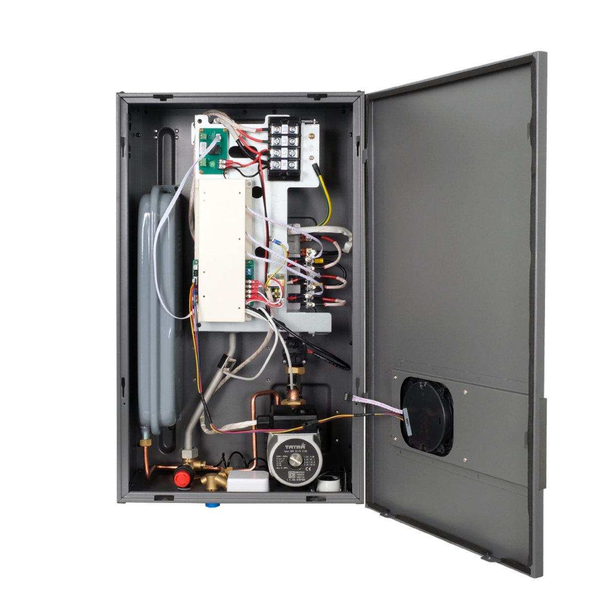 Котел електричний Tatra Line Smart TL-E20 одноконтурний традиційний 20 кВт 200 кв. м 220-380 В Wi-Fi Графіт (SW-101339) - фото 5