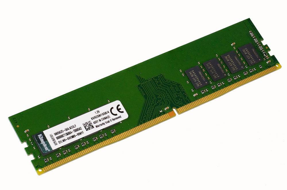 Оперативная память Kingston DDR4 4GB 2666MHz, PC4-21300, CL19 (KVR26N19S8/4)