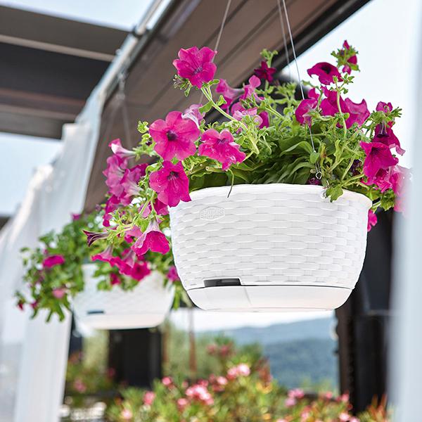 Кашпо подвесное с автополивом Stefanplast Natural и индикатором влажности 5,9 л 30х14,5 см Коричневый (75604) - фото 3 Кашпо подвесное с автополивом Stefanplast Natural и индикатором влажности 5,9 л 30х14,5 см Коричневый (75604) - фото 3