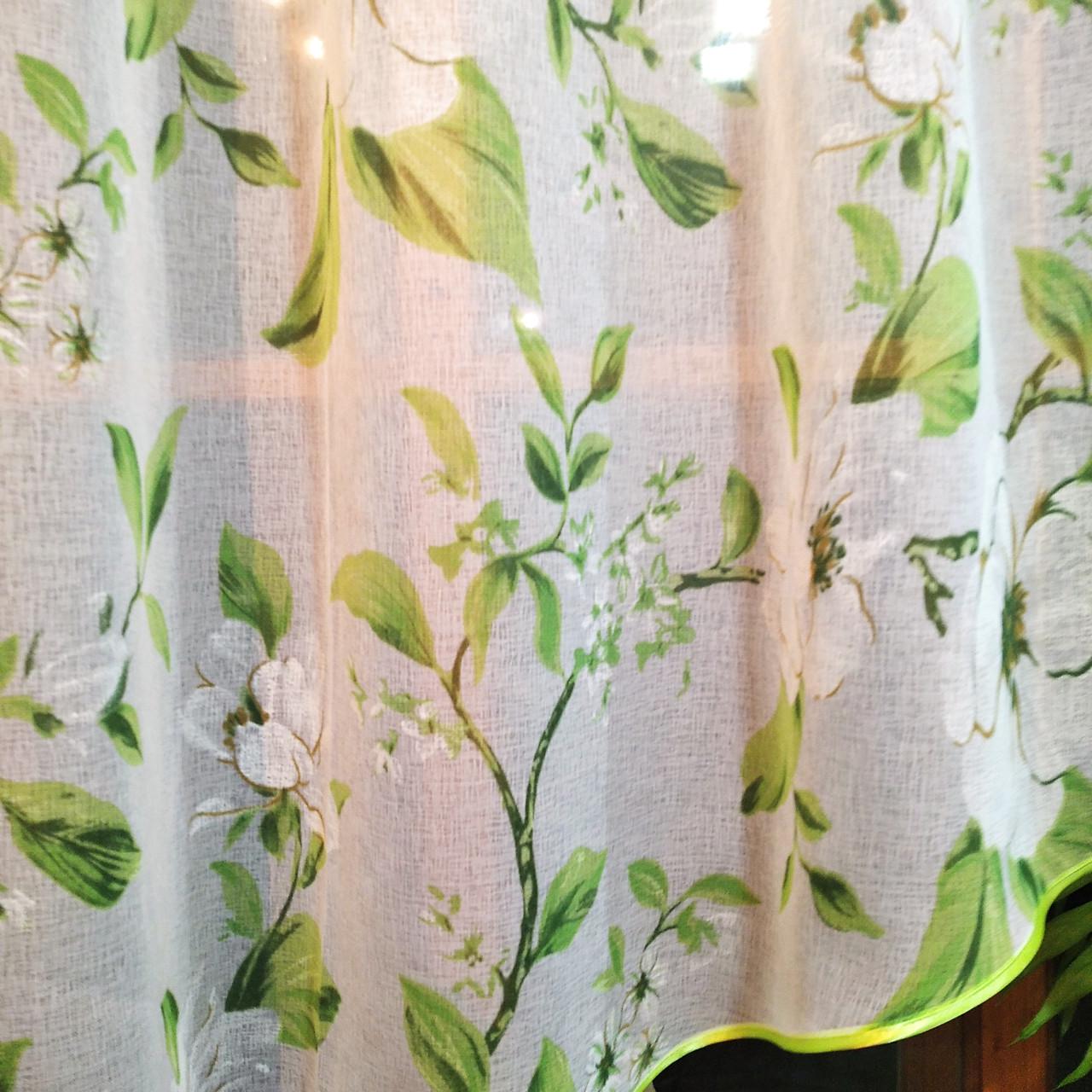 Тюль Летиция батист Яблочное цветение/Белый (903805785) - фото 3