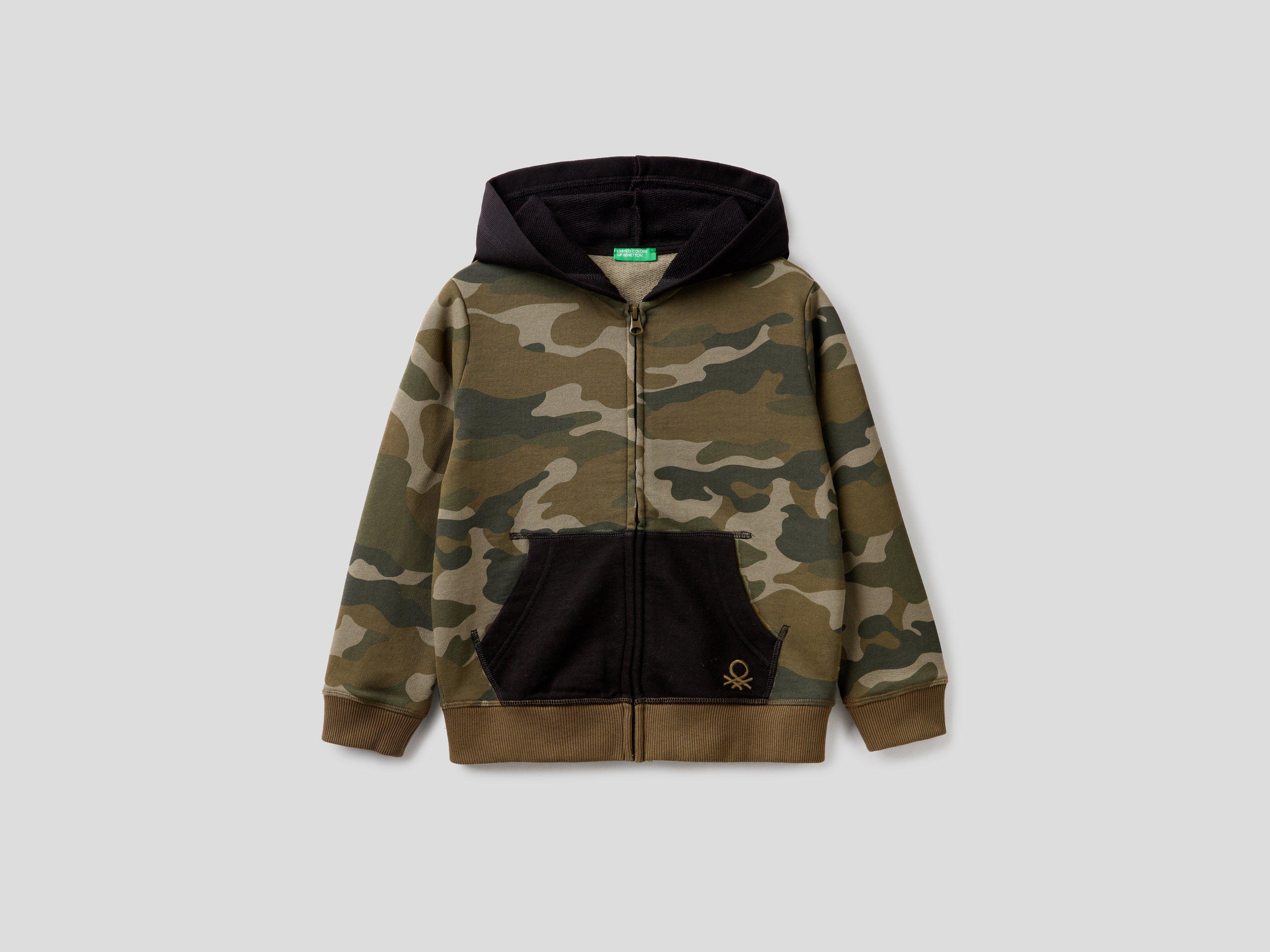 Свитшот детский Benetton 3vyyc5970.g XL Хаки Свитшот детский Benetton 3vyyc5970.g XL Хаки