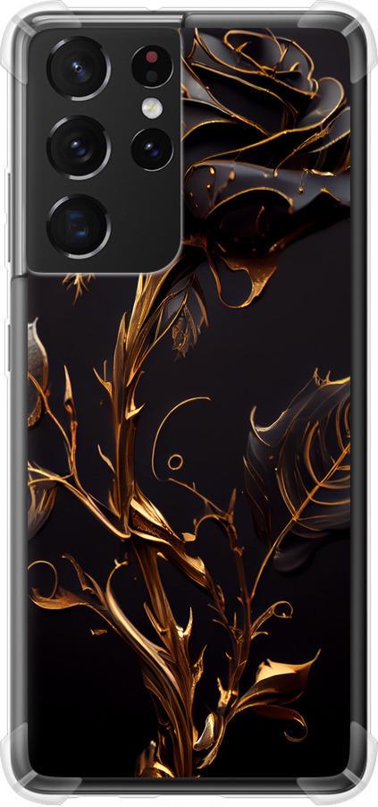 Чехол на Samsung Galaxy S21 Ultra (5G) Роза 3 (5552sp-2116-42517)