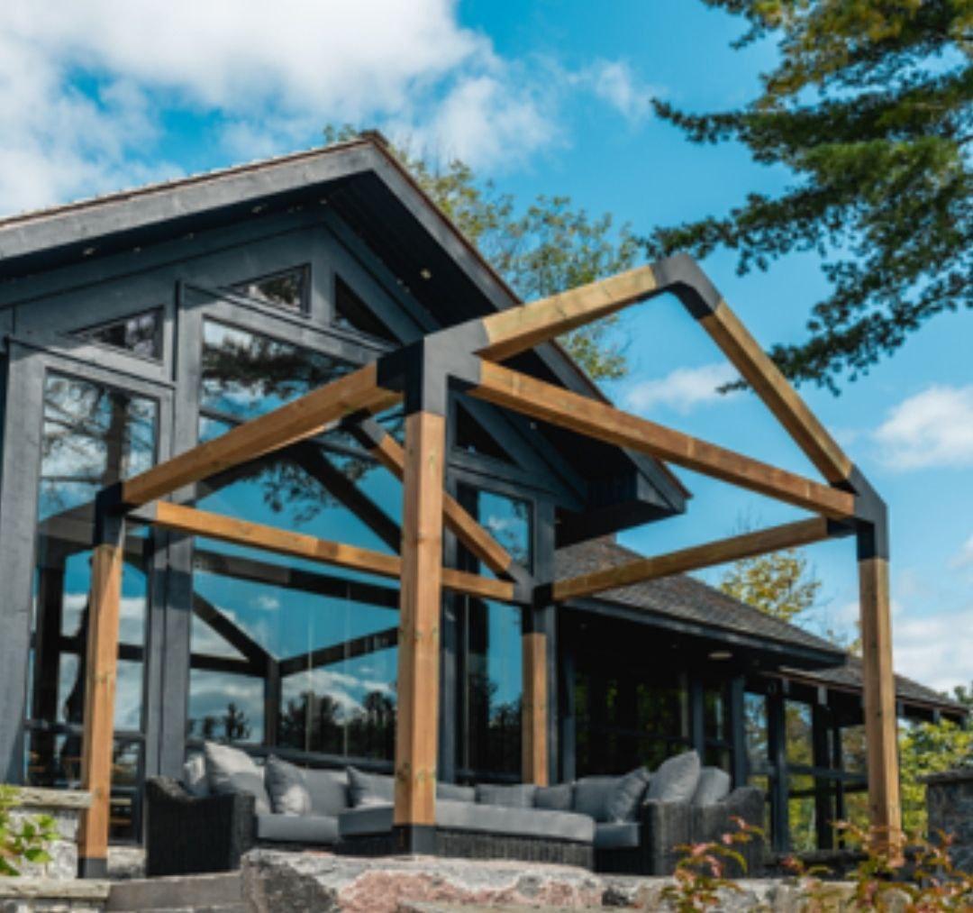 Комплект беседка с крышей 30° 100х100 мм (2635443476)