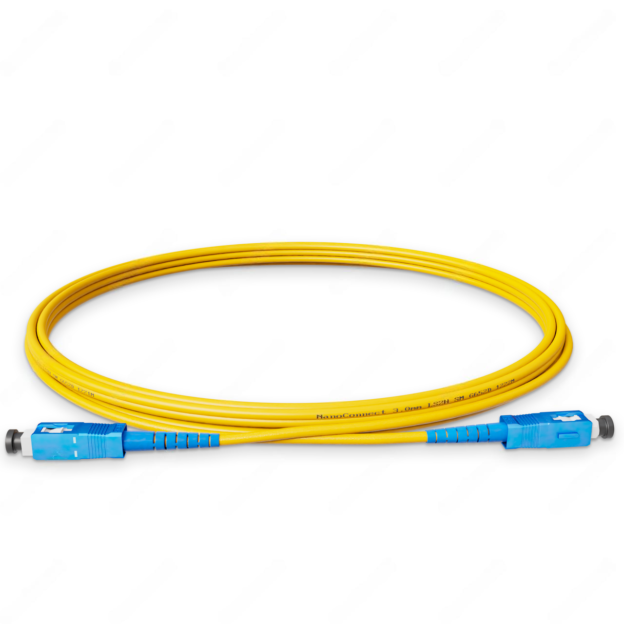 Патч-корд оптический Simplex SC/UPC-SC/UPC LSZH Singlemode G.652.D 3 мм 3 м Желтый (2563285715)