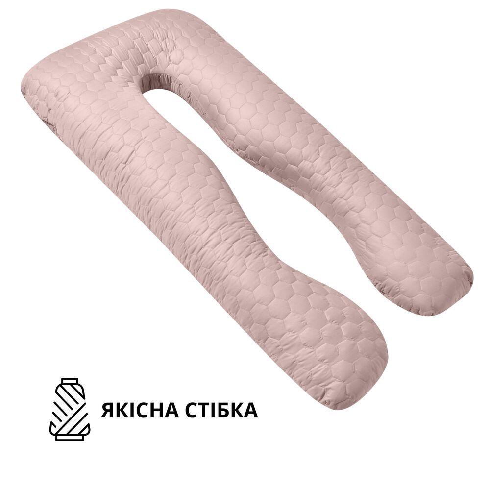 Подушка стьобана U-shape з наволочкою на блискавці антиалергенна 140х75х20 см (2346396113) - фото 5 Подушка стьобана U-shape з наволочкою на блискавці антиалергенна 140х75х20 см (2346396113) - фото 5