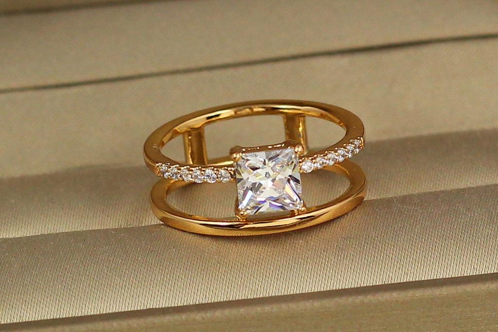 Кольцо Xuping Jewelry Сансет р. 18 Золотистый (1859031374)