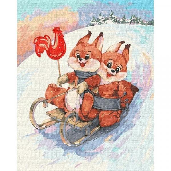 Набор для росписи по номерам Идейка Вместе веселее 40х50 см (КНО2375-mt)