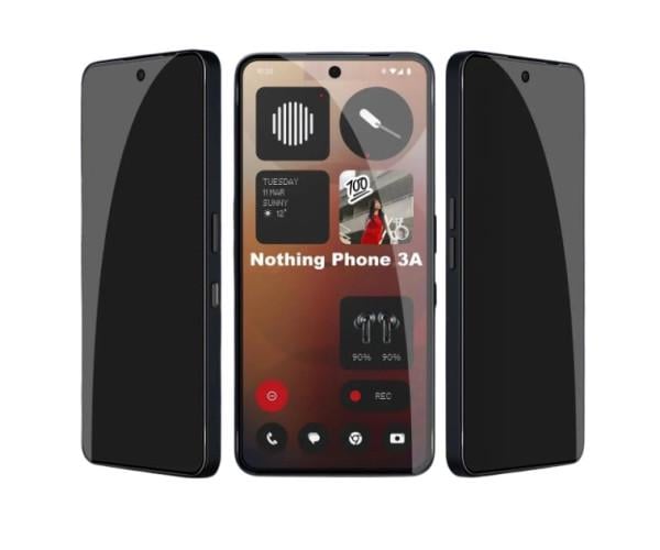 Защитное стекло Privacy Full Screen для Nothing Phone (3a) Pro, Black