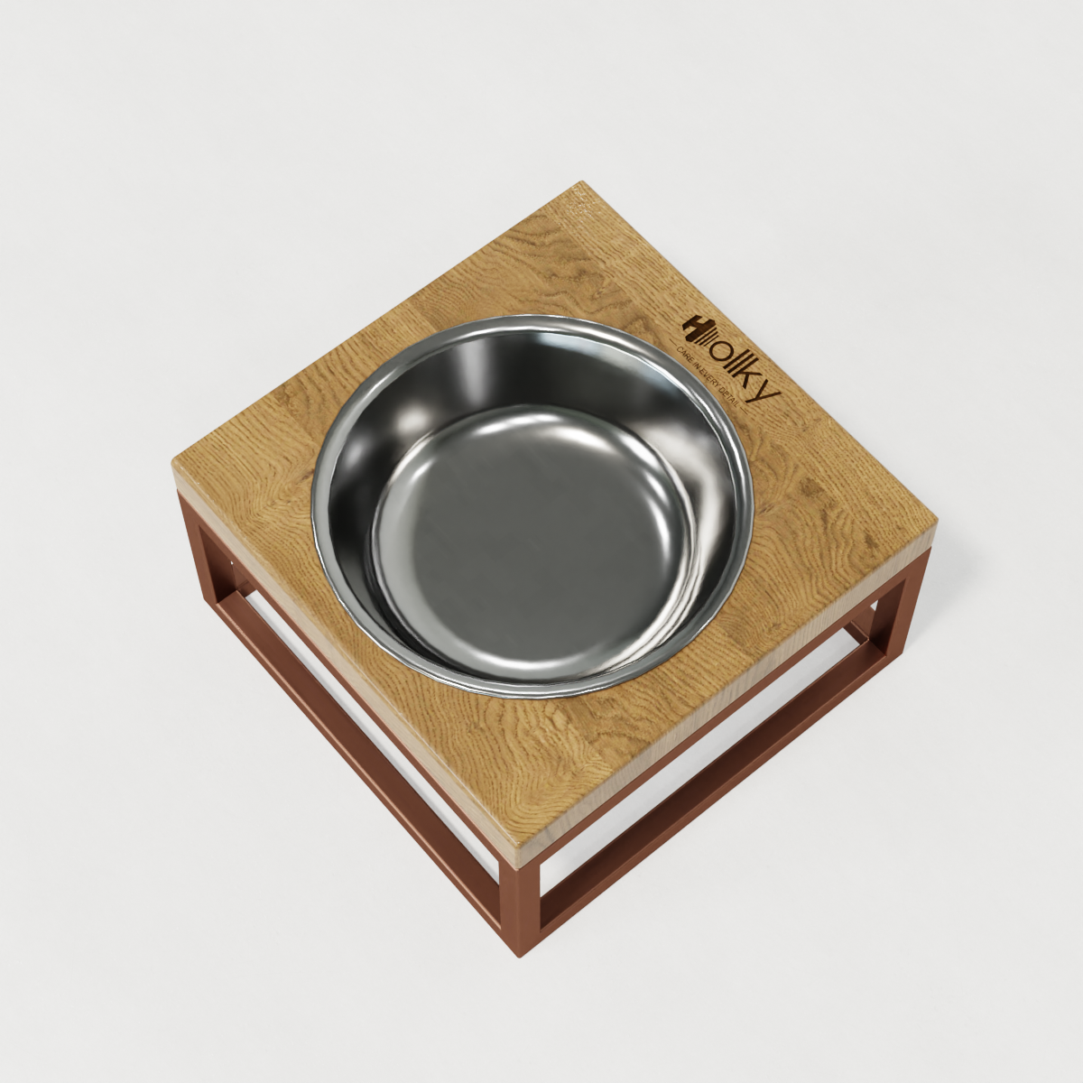 Миска на подставке для кошек и маленьких собак Hollky Base Solo S 0,45 л (S-18187-GLNT) - фото 4 Миска на подставке для кошек и маленьких собак Hollky Base Solo S 0,45 л (S-18187-GLNT) - фото 4