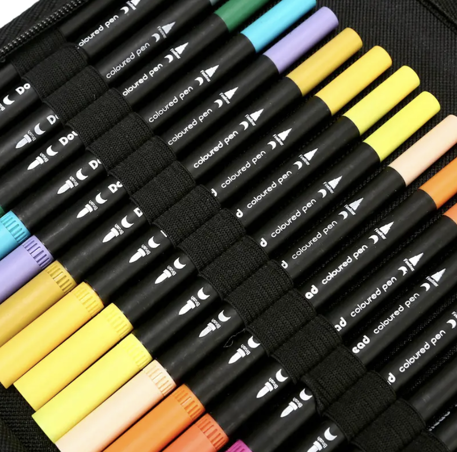 Детский набор акварельных маркеров для рисования 80 шт. двухсторонние в сумке на водной основе (Е500148/80) - фото 9 Детский набор акварельных маркеров для рисования 80 шт. двухсторонние в сумке на водной основе (Е500148/80) - фото 9