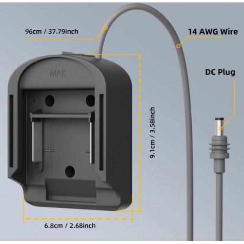 Адаптер акумулятора для Starlink Mini MKT-W1+DC2.1-1M Makita з вимикачем 18 В 1 м (2666309050) - фото 3