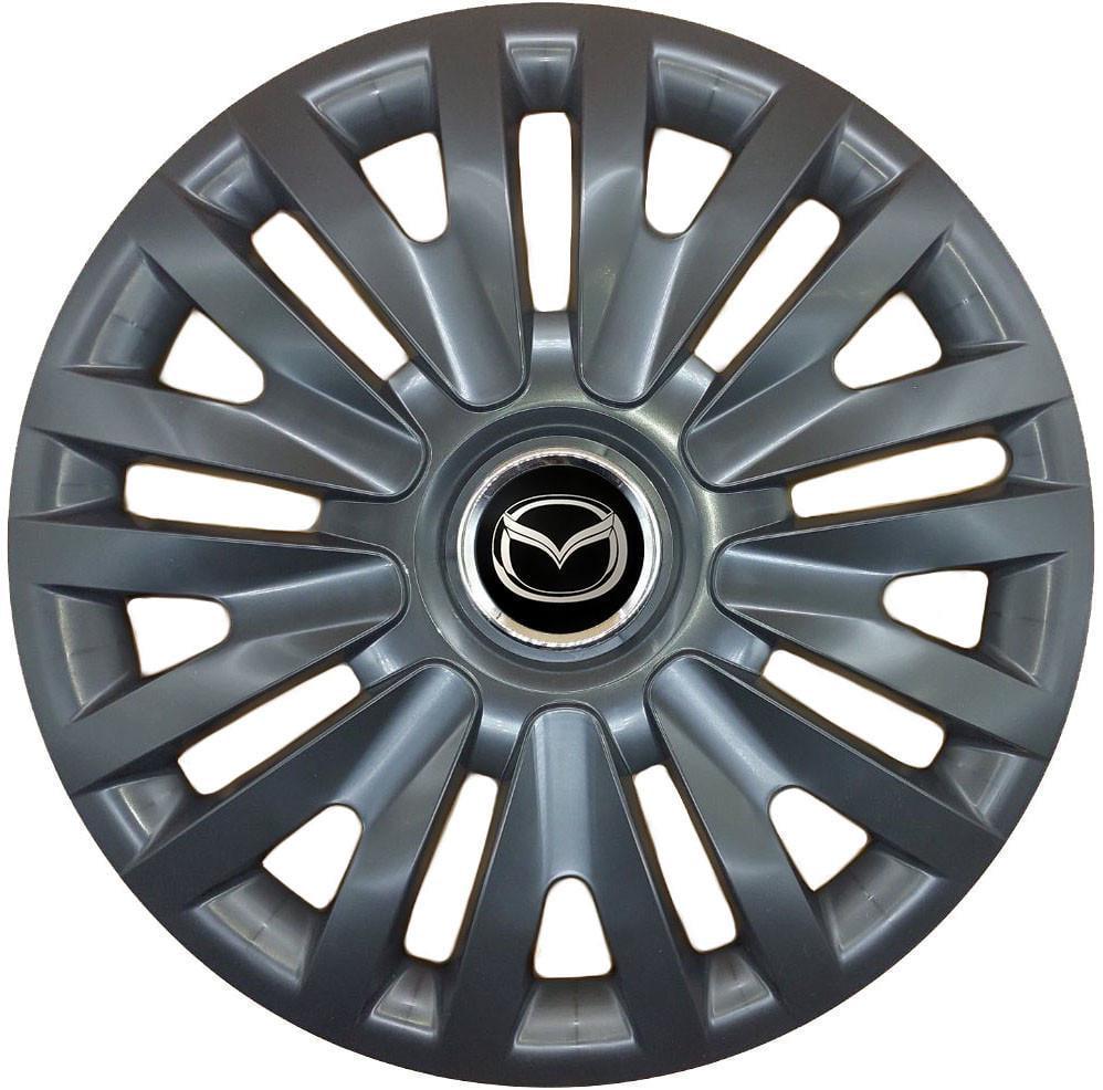 Колпаки автомобильные R15 SJS Mazda 313 4 шт. Черный
