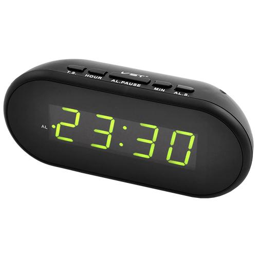 Часы сетевые VST-712-2 USB Зеленые (4049)